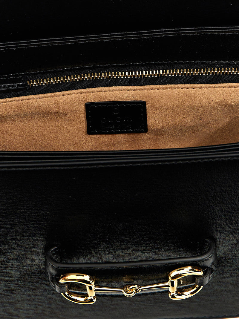 Sac bandoulière Gucci en cuir noir
