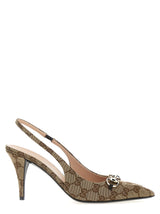 Escarpins à talons hauts Gucci en polyester beige