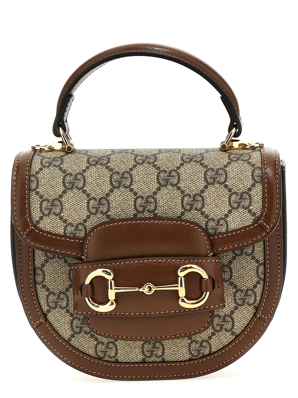 Sac à main Gucci marron en polyéthylène