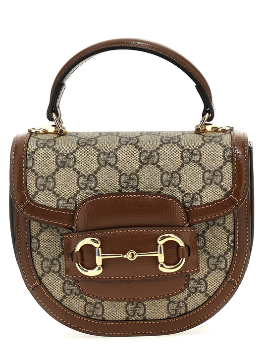 Sac à main Gucci marron en polyéthylène
