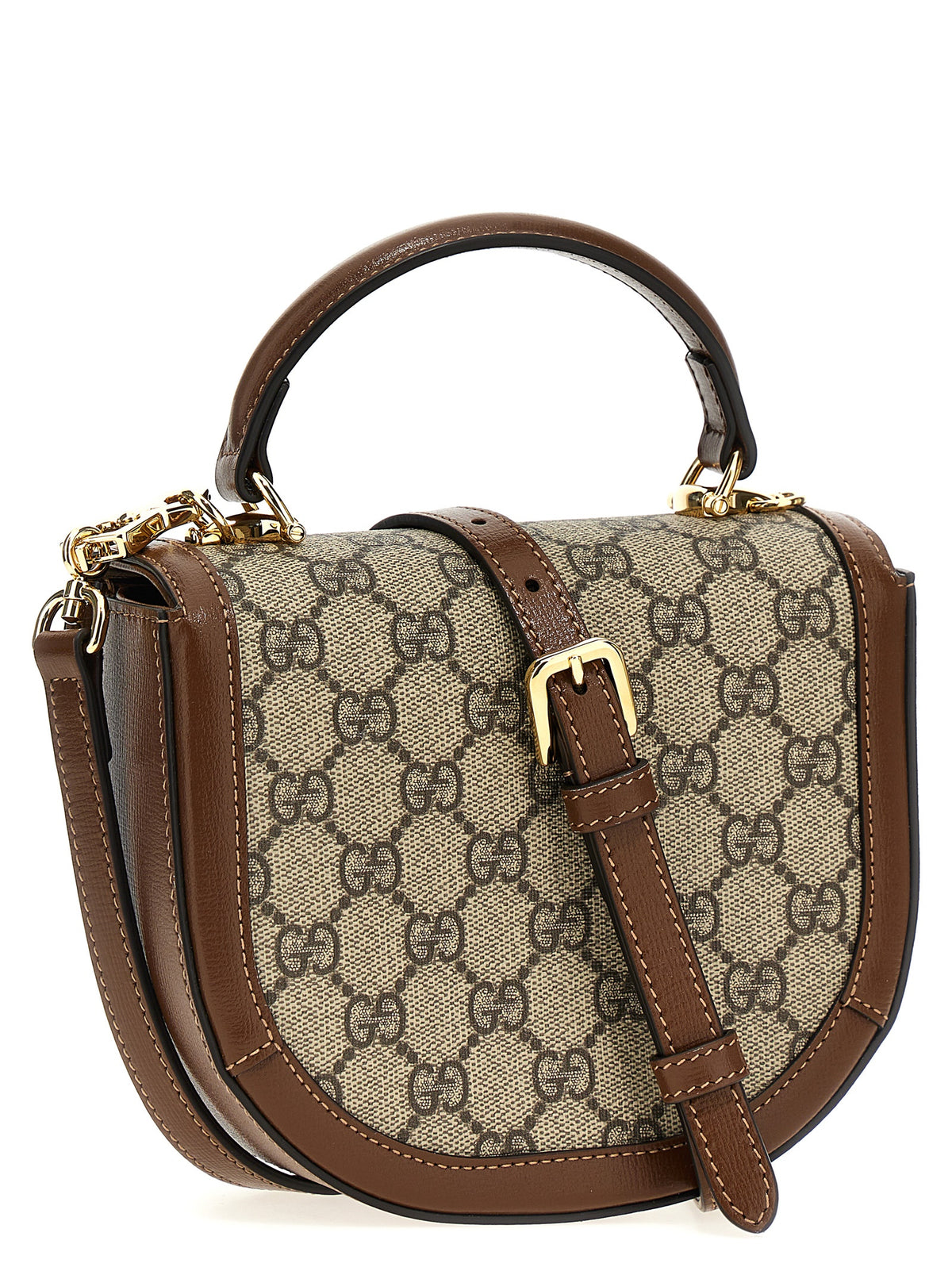 Sac à main Gucci marron en polyéthylène