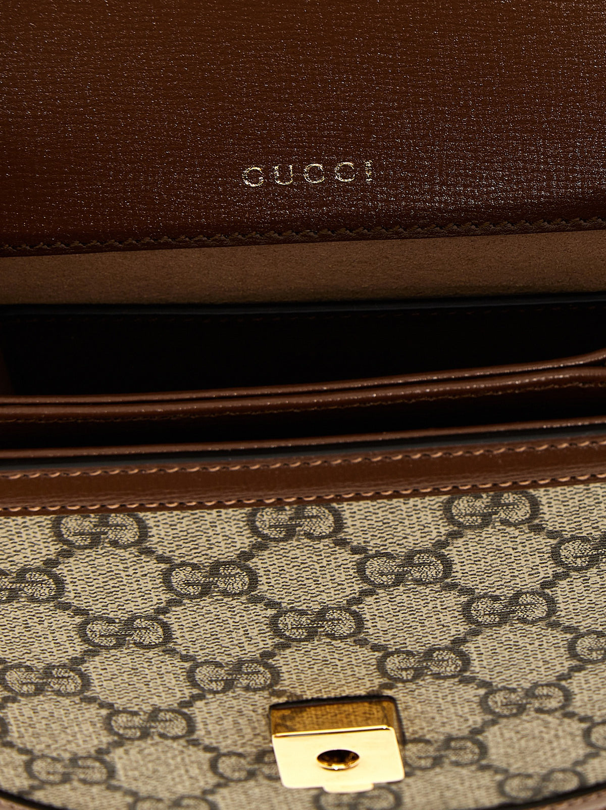 Sac à main Gucci marron en polyéthylène