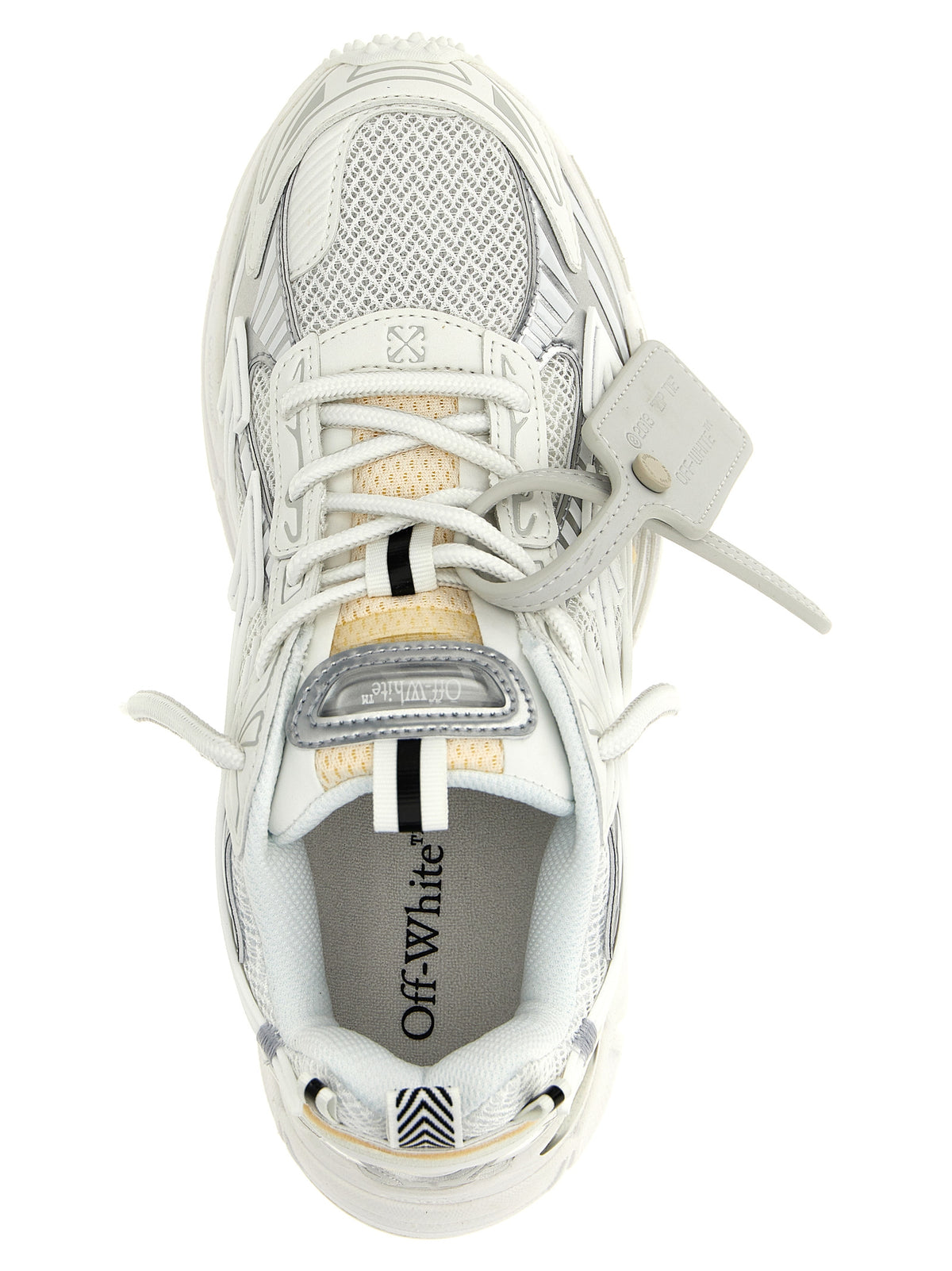 Off-White 'Be Right Back' White Athletic Sneakers for Women