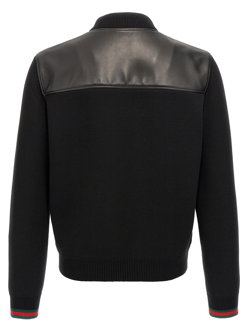Gucci Black Lamb Leather Leather Jacket