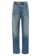 Jeans Gucci Boyfriend en coton bleu