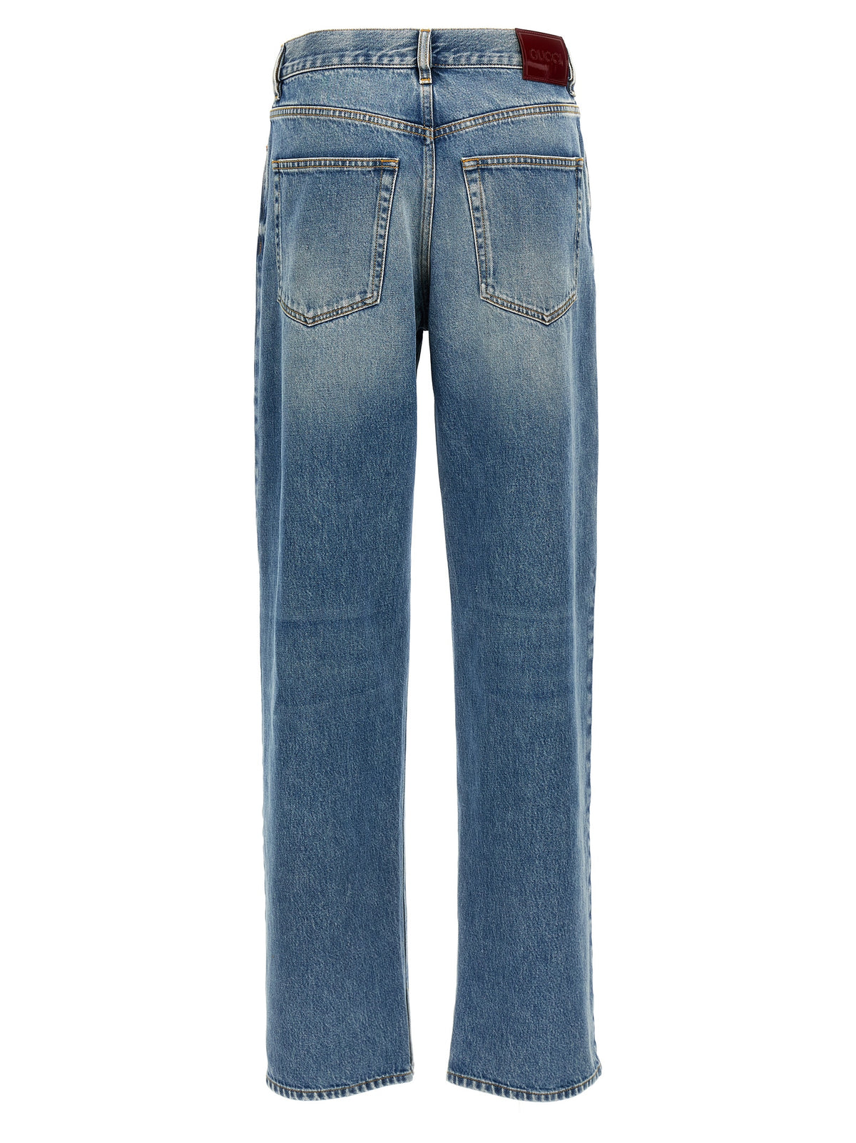 Jeans Gucci Boyfriend en coton bleu