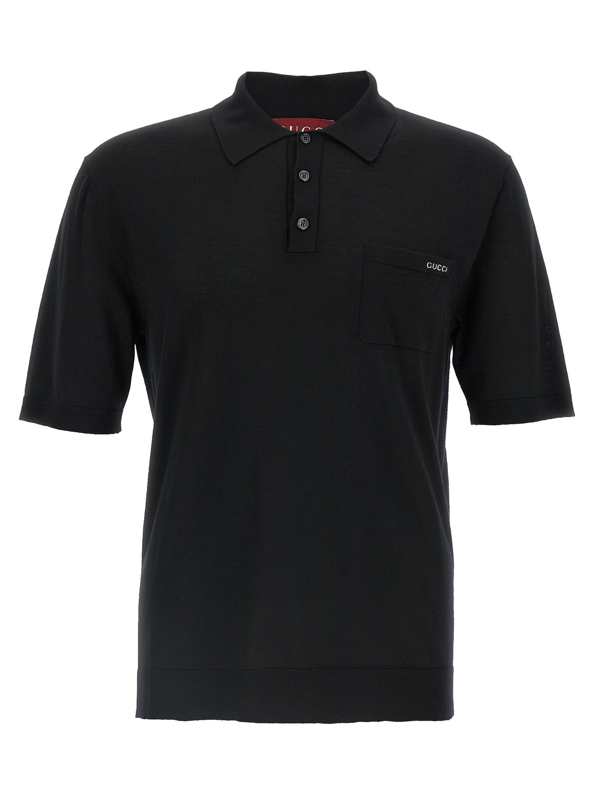 Gucci Black Wool Polo Shirt - Timeless Elegance