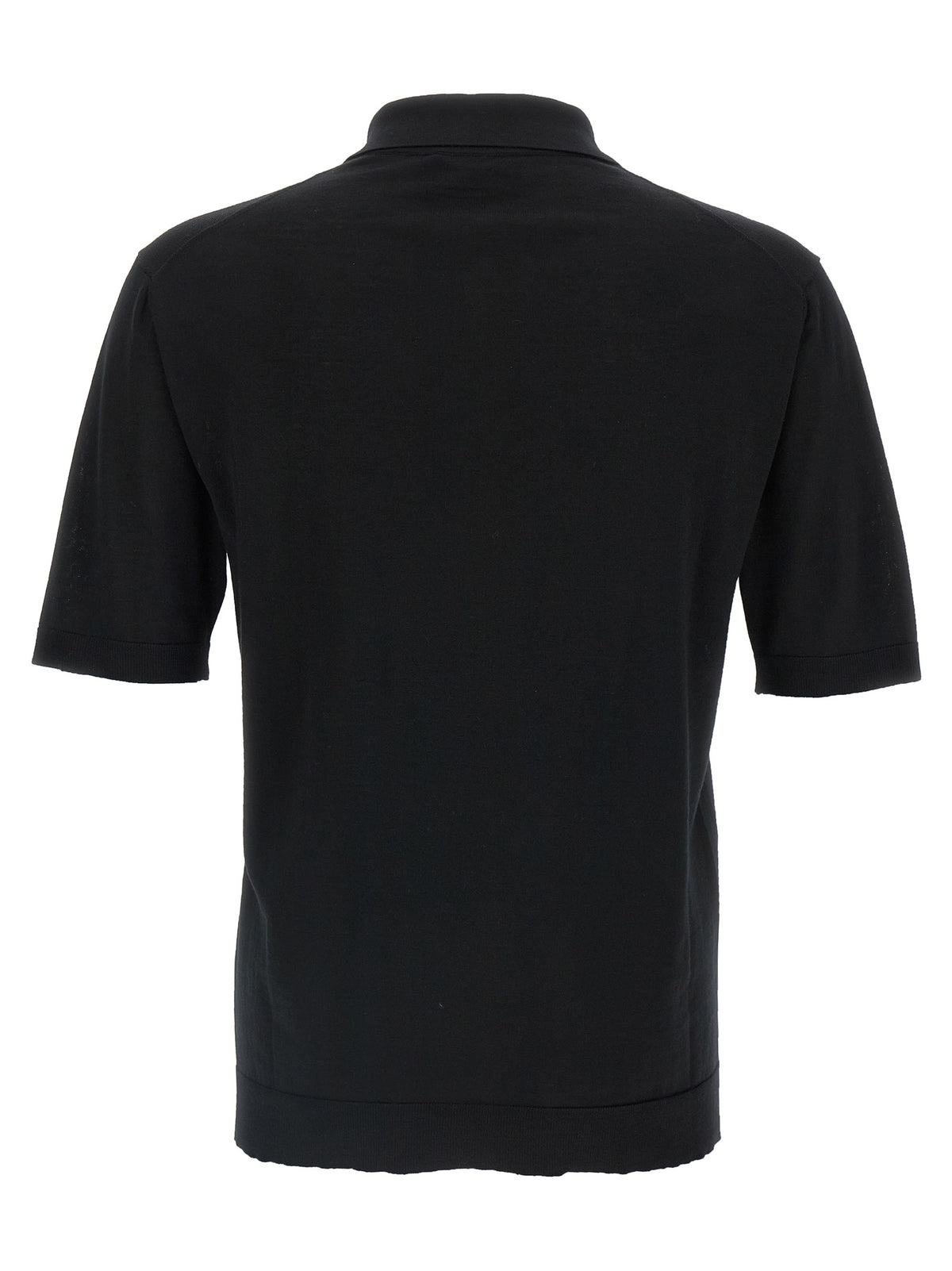 Gucci Black Wool Polo Shirt - Timeless Elegance