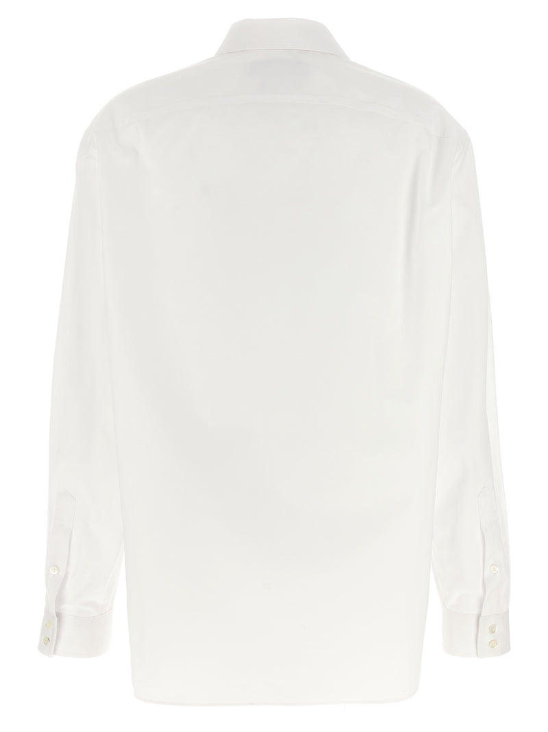Gucci White Cotton Blouse