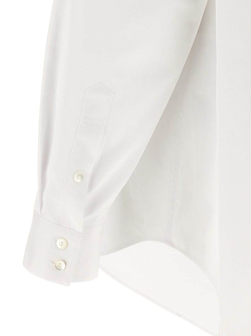 Gucci White Cotton Blouse