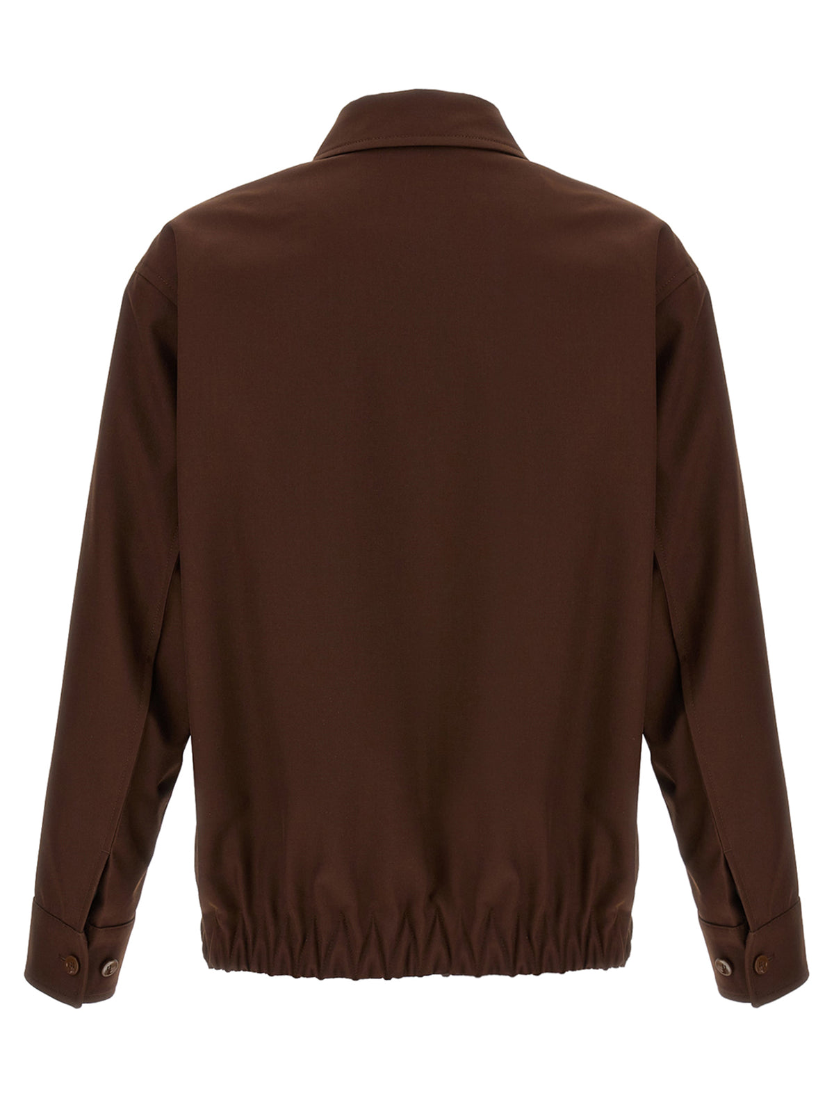 Gucci Brown Wool Full-Length Jacket