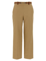 Gucci Beige Cotton Casual Pants - Elegant & Trendy Design