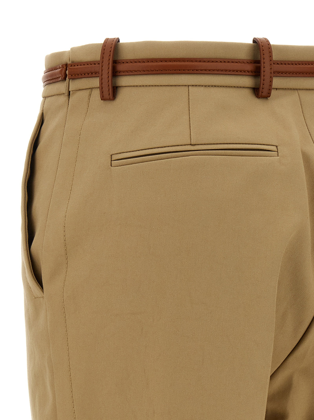 Gucci Beige Cotton Casual Pants - Elegant & Trendy Design