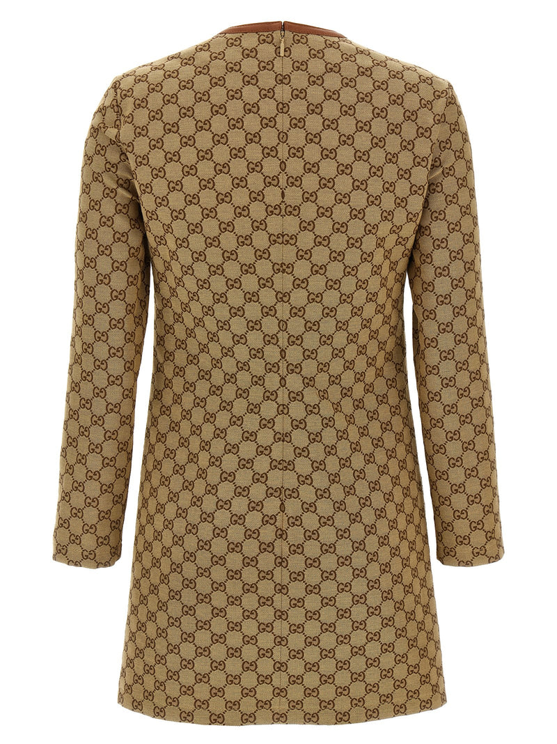 Gucci Beige Cotton Short Dress - Elegant Mini Dress for Women