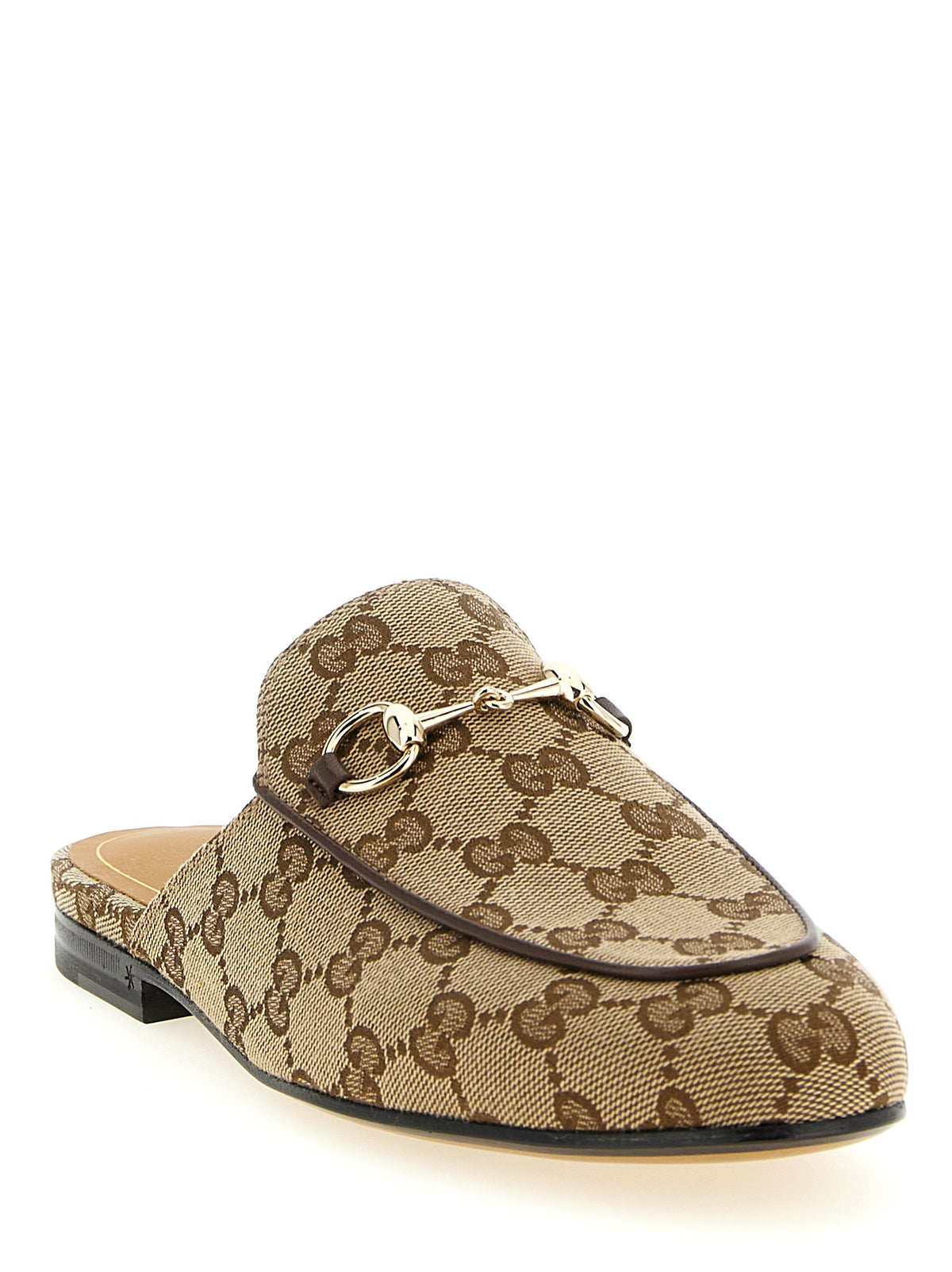 Gucci Princetown Beige Polyester Mules for Women