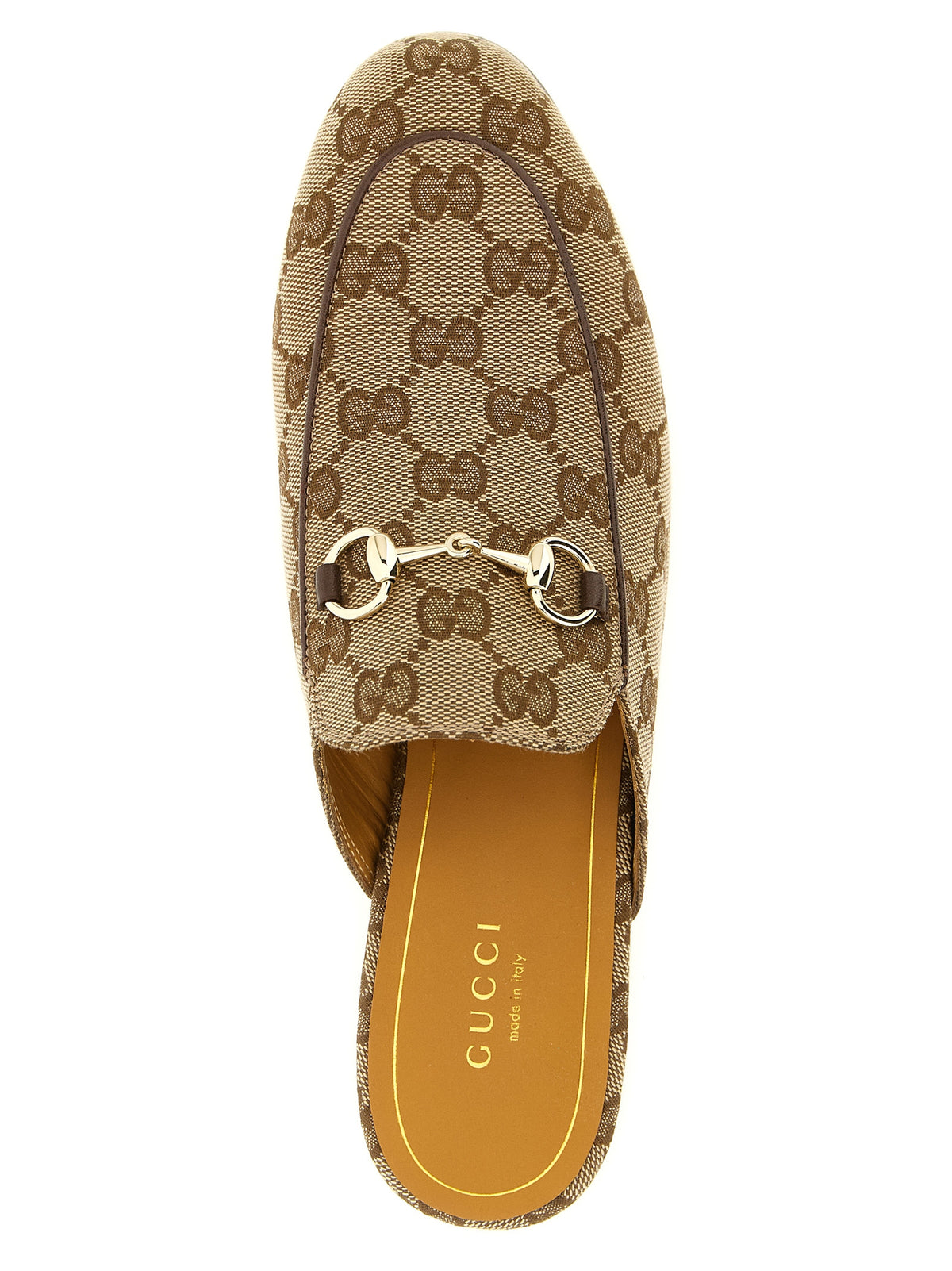 Gucci Princetown Beige Polyester Mules for Women