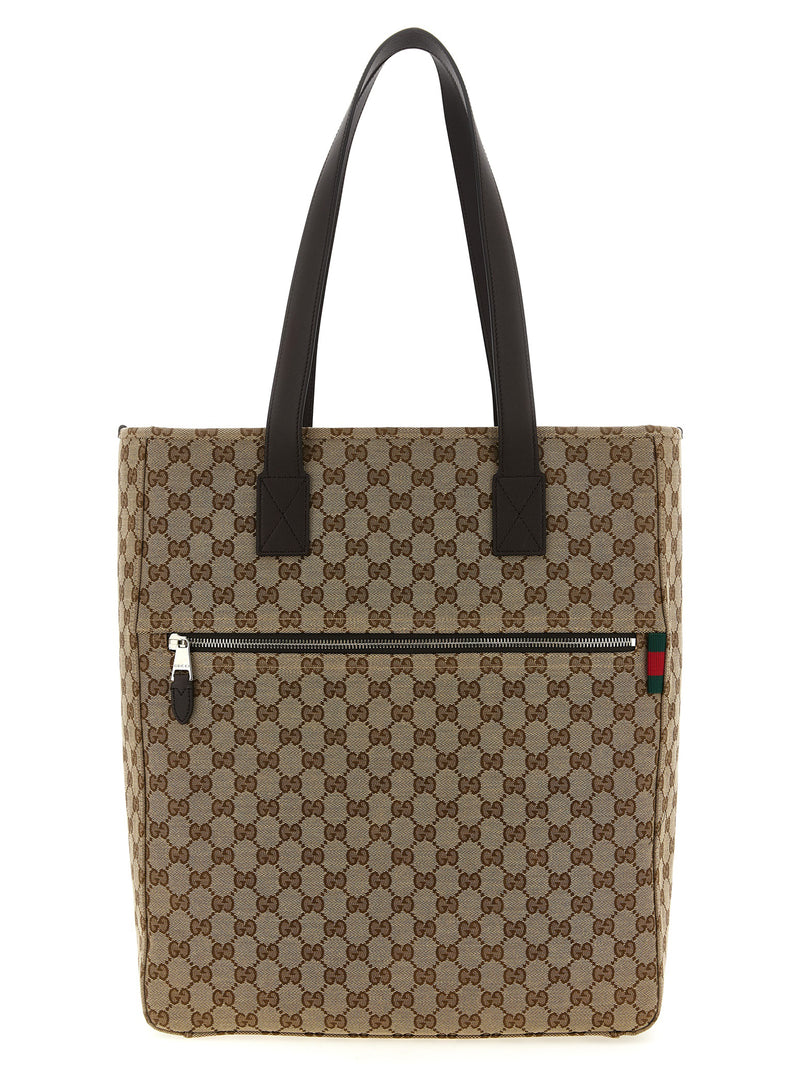 Gucci Brown GG Fabric Shoulder Bag for Men