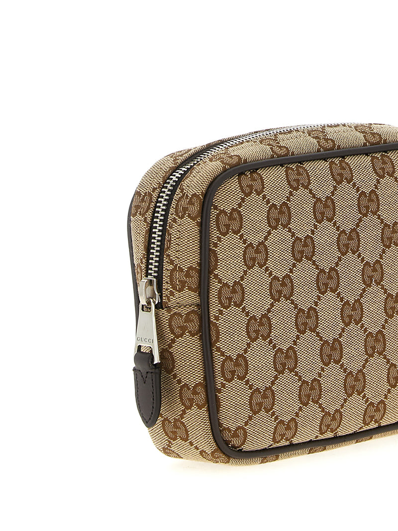 Gucci Beige Polyester Crossbody Bag - Iconic Italian Design