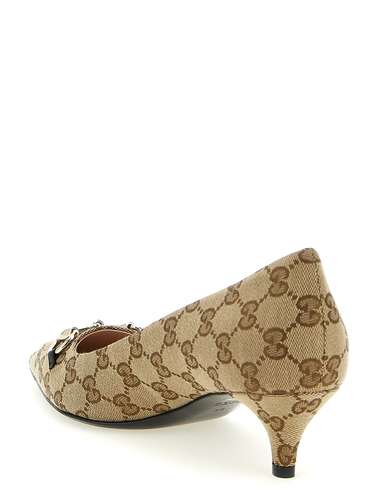 Escarpins mi-hauts Gucci en polyester beige