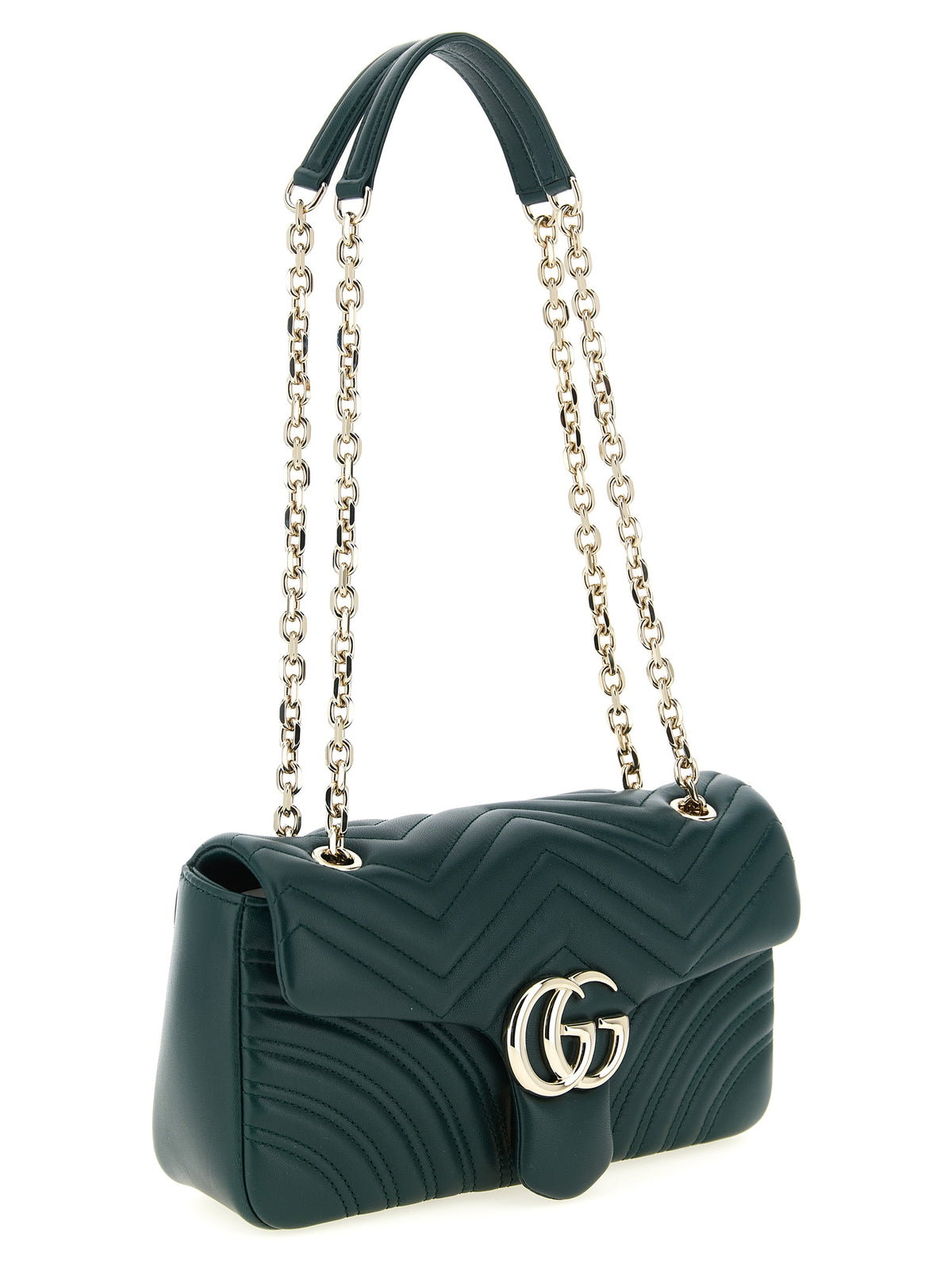 Sac porté épaule Gucci en cuir d'agneau bicolore