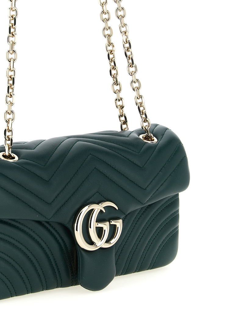 Gucci GG Marmont Bicolor Lamb Leather Shoulder Bag