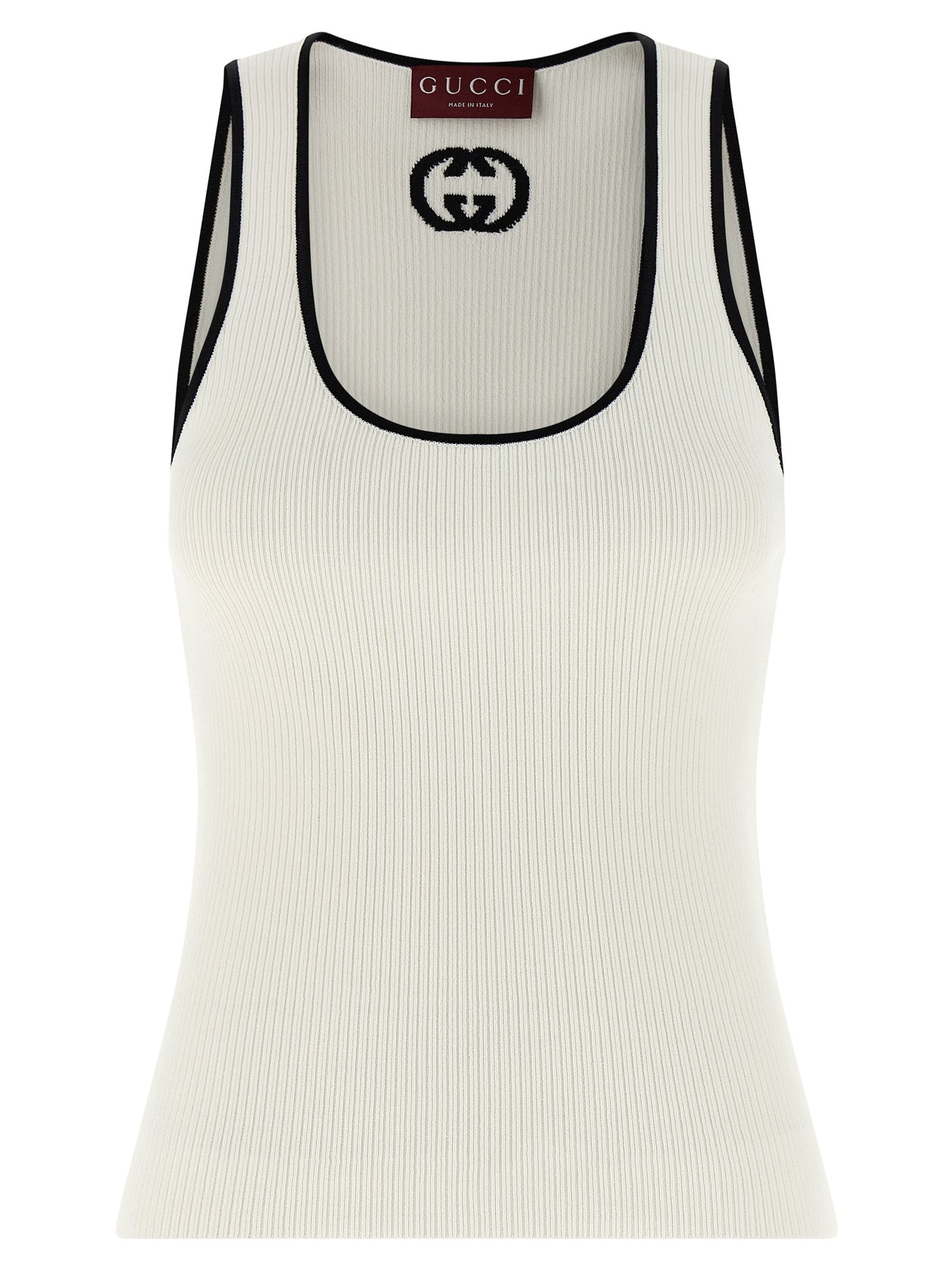 Gucci Bicolor Viscose Tank Tops