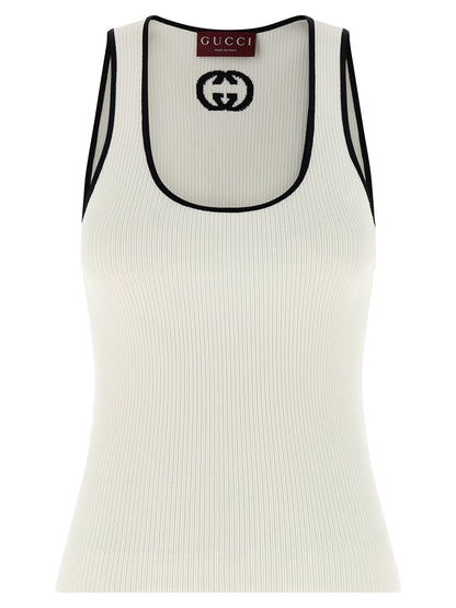 Gucci Bicolor Viscose Tank Tops
