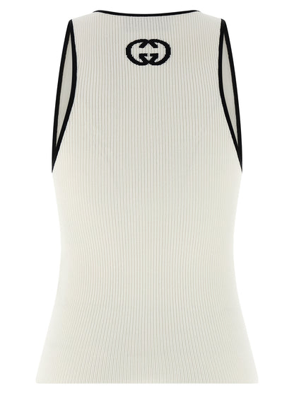 Gucci Bicolor Viscose Tank Tops