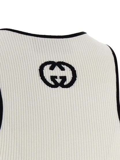 Gucci Bicolor Viscose Tank Tops