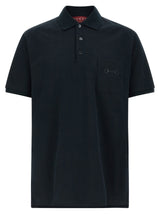Polo Gucci en coton bleu