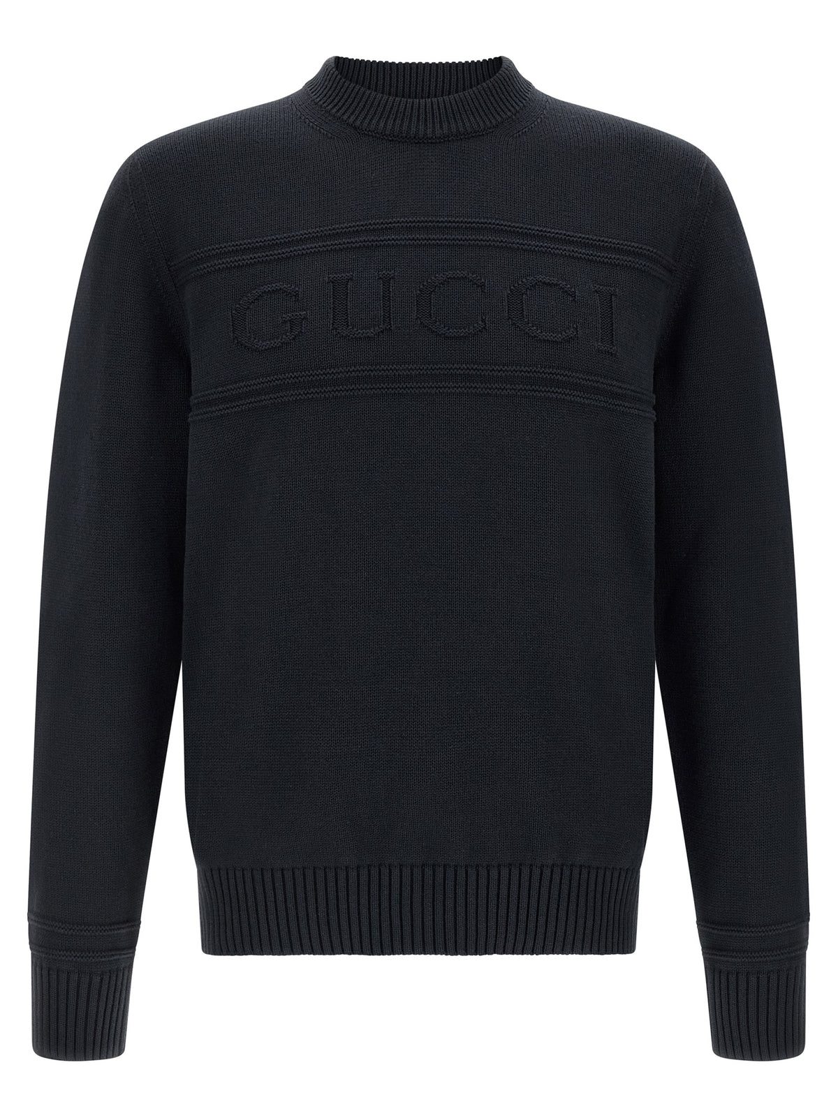 Cardigan en coton bleu Gucci