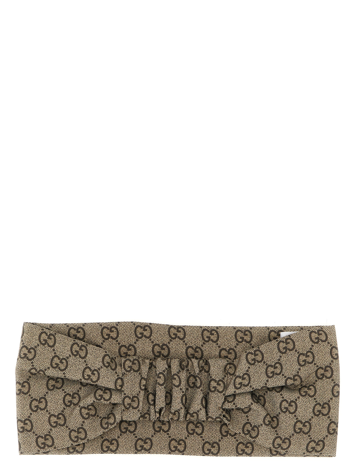 Serre-tête en soie beige Gucci