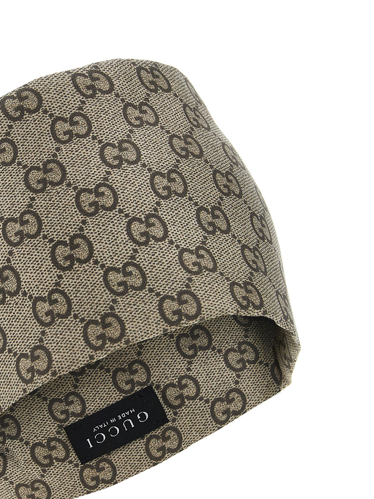 Serre-tête en soie beige Gucci