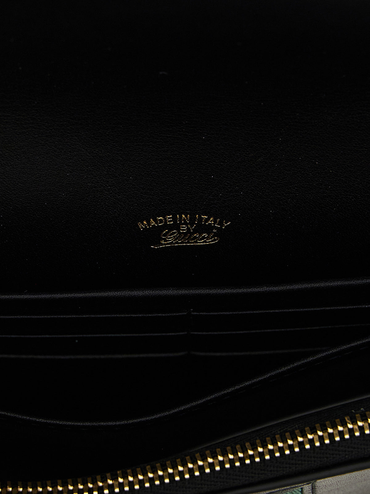 Porte-cartes Gucci en cuir de veau noir