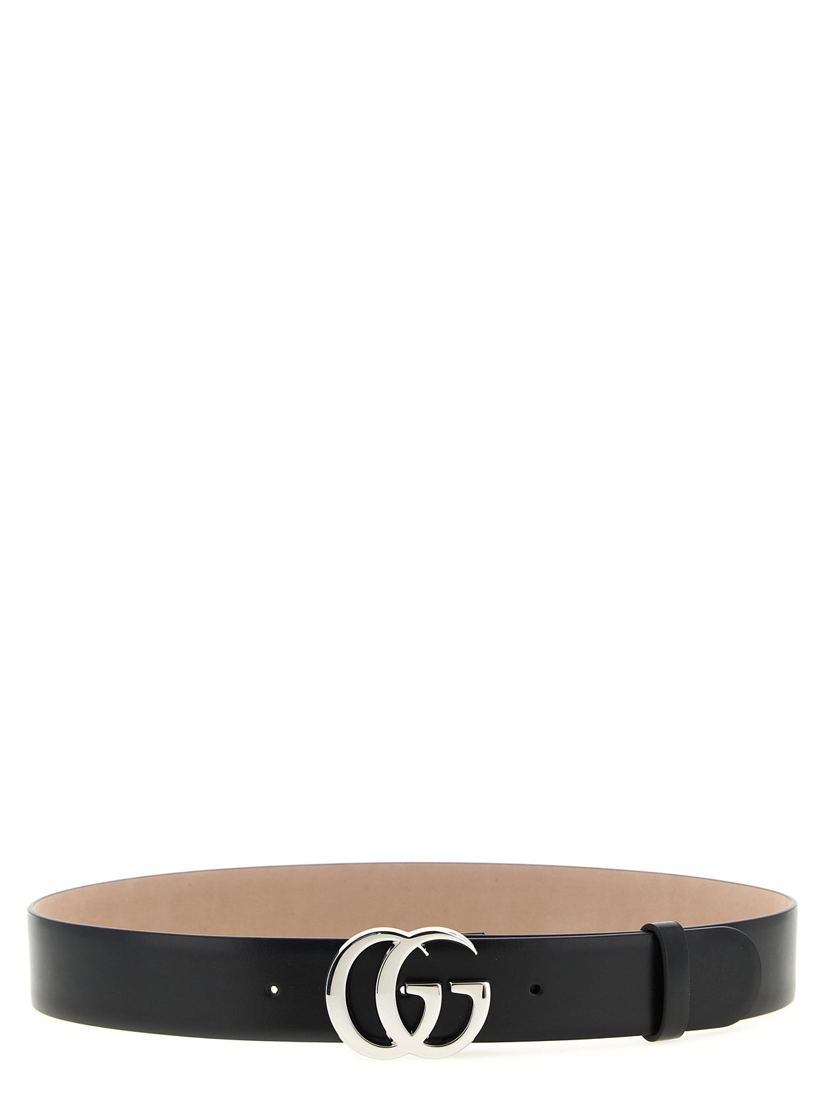 Ceinture classique Gucci en cuir de veau noir