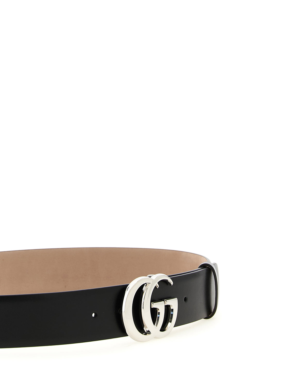 Ceinture classique Gucci en cuir de veau noir