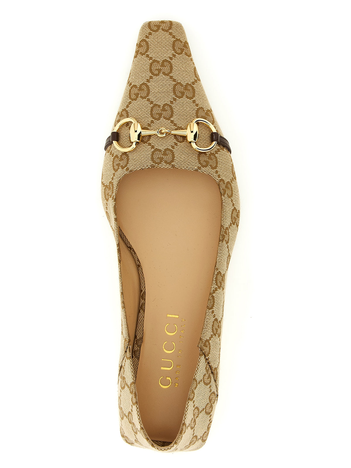 Ballerines Gucci en polyester beige
