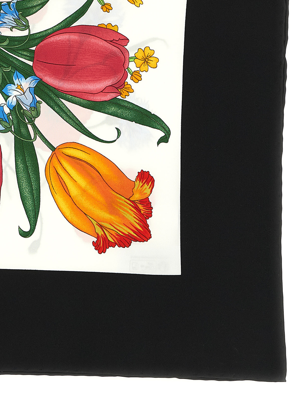 Foulard en soie noire Gucci