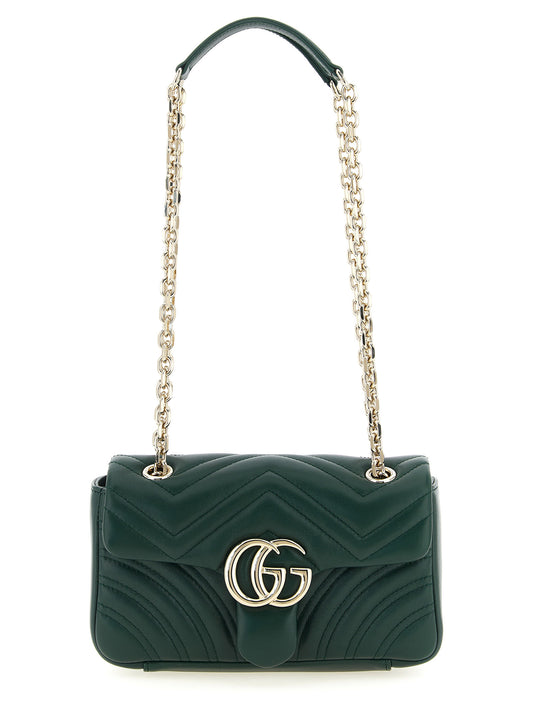 Sac porté épaule Gucci en cuir d'agneau bicolore