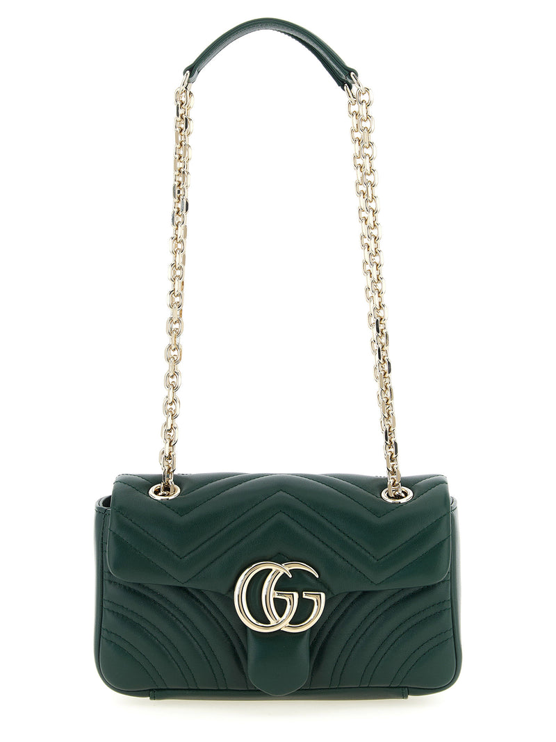 Sac porté épaule Gucci en cuir d'agneau bicolore