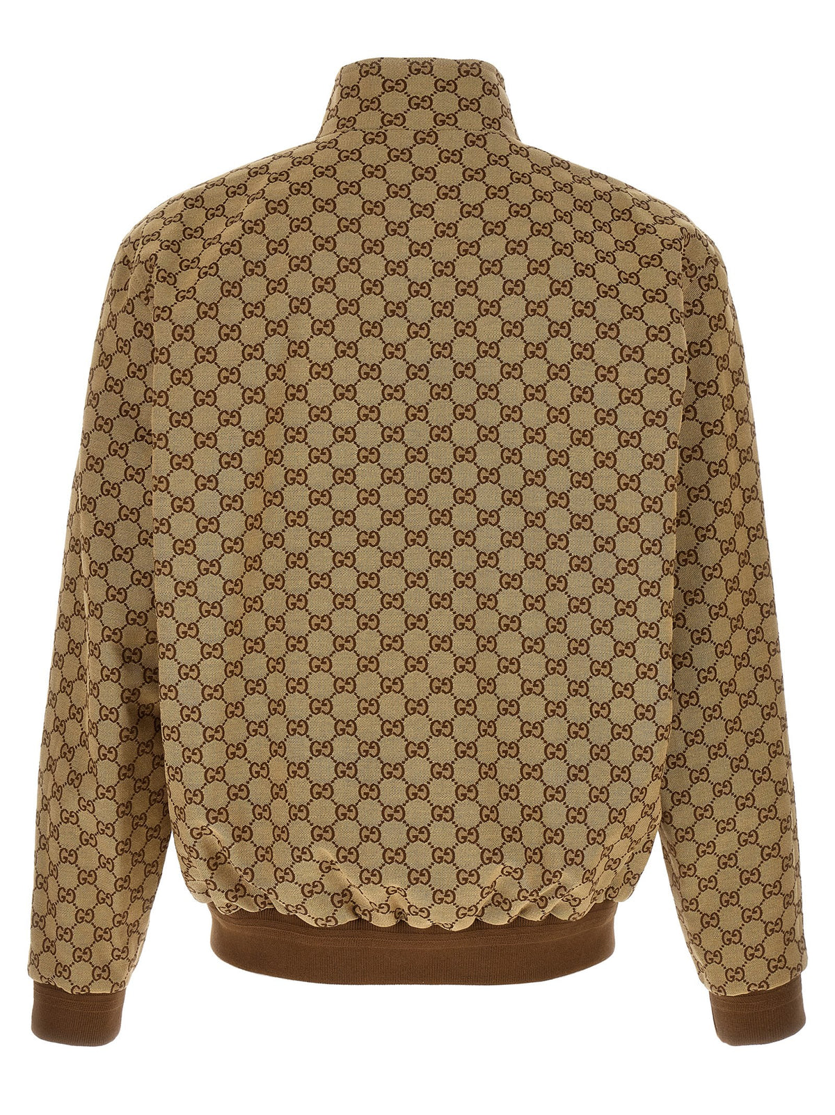 Blouson aviateur en coton beige Gucci