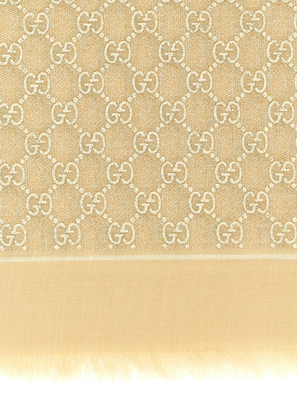 Gucci Beige Wool Scarf