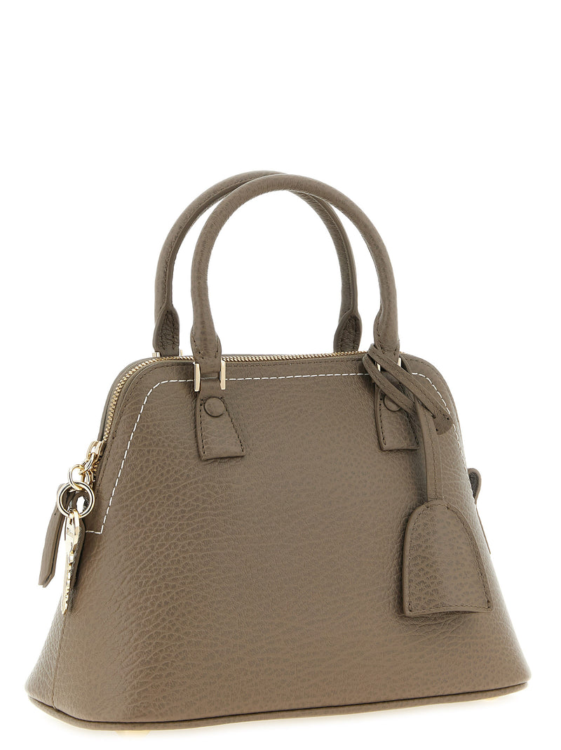 Sac porté épaule Maison Margiela en cuir de veau gris