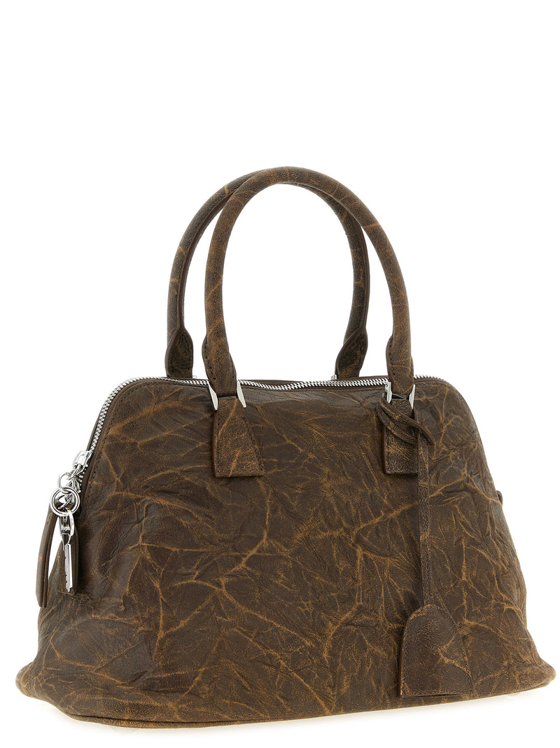 Sac bandoulière Maison Margiela en cuir de chèvre marron