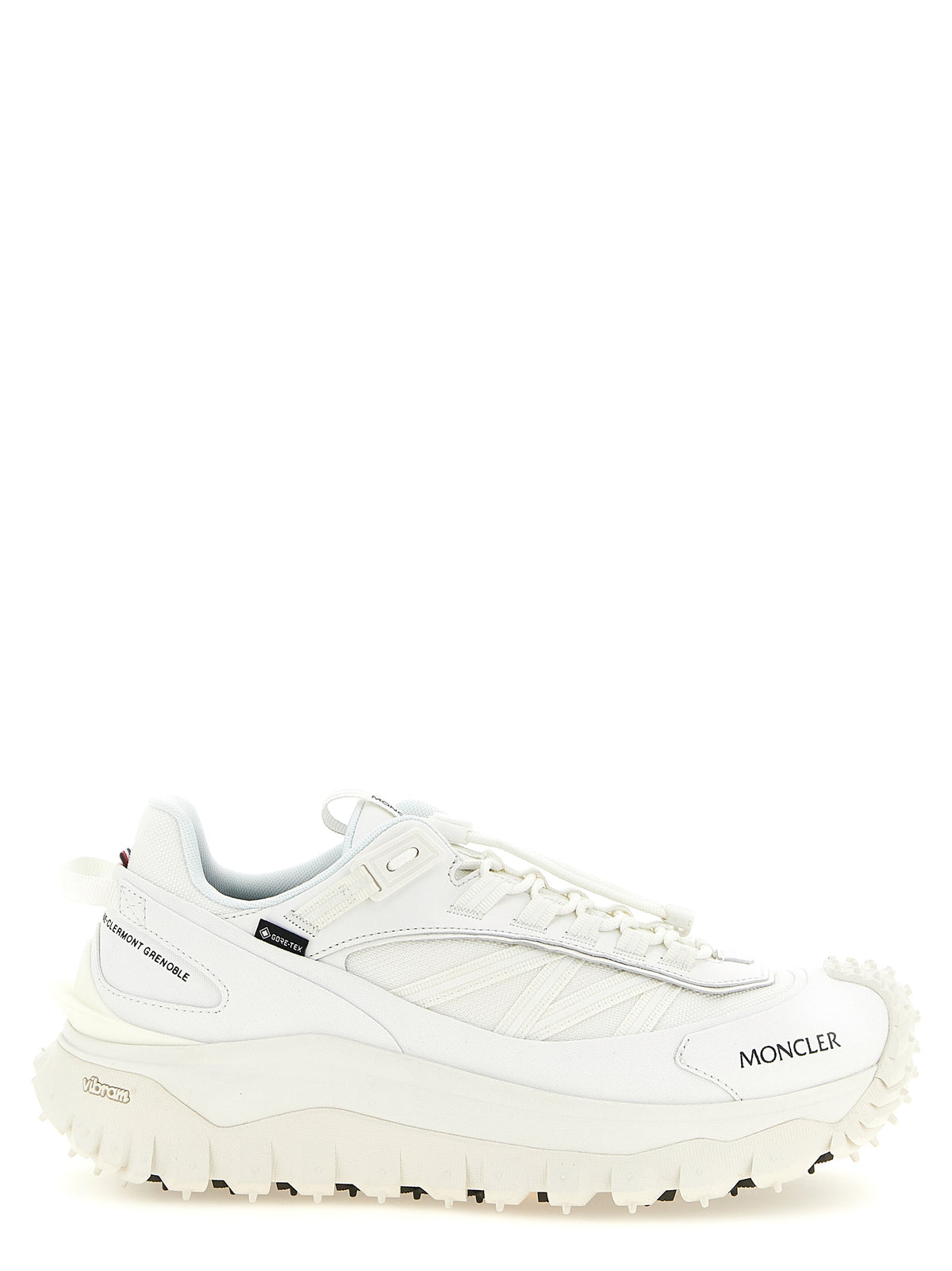 Moncler Trailgrip GTX White Leather Athletic Sneakers
