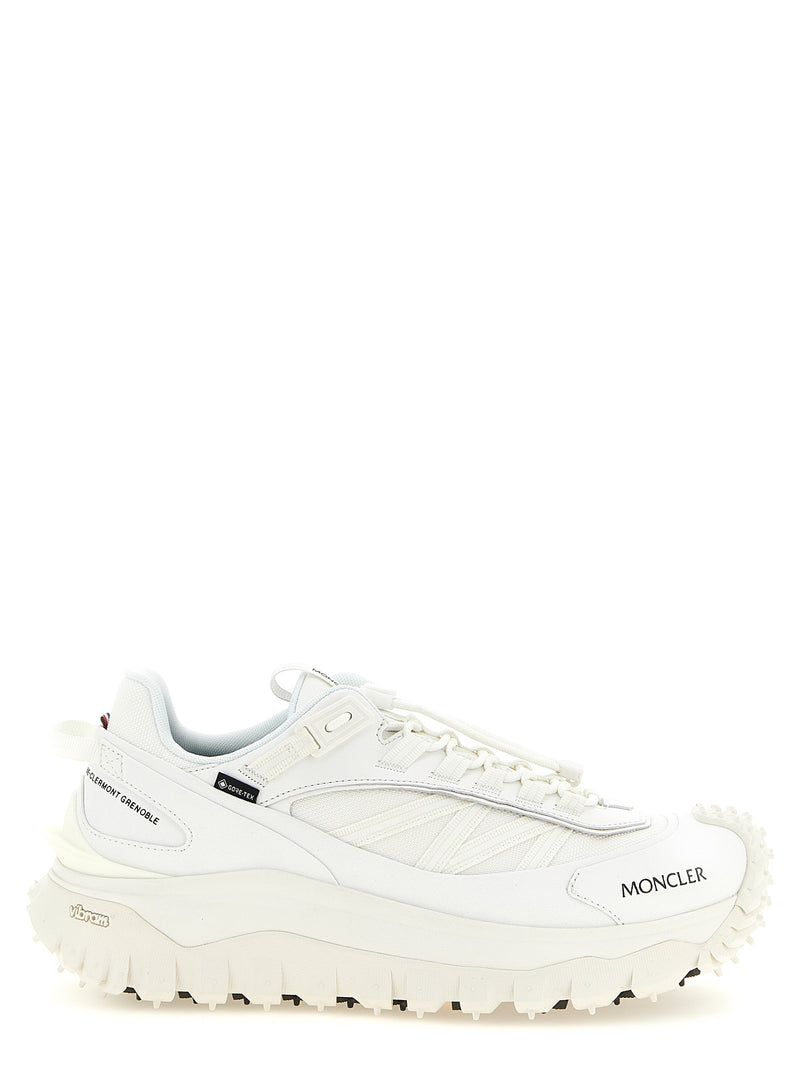 Moncler Trailgrip GTX White Leather Athletic Sneakers