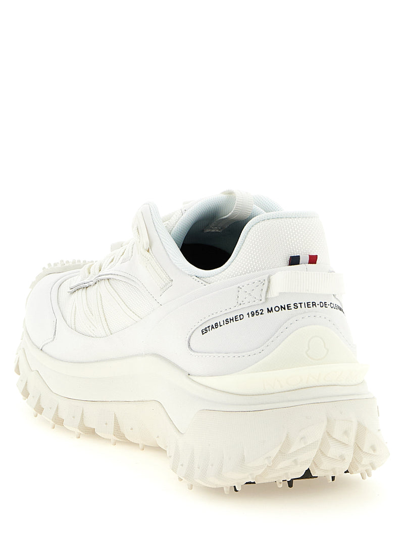 Moncler Trailgrip GTX White Leather Athletic Sneakers