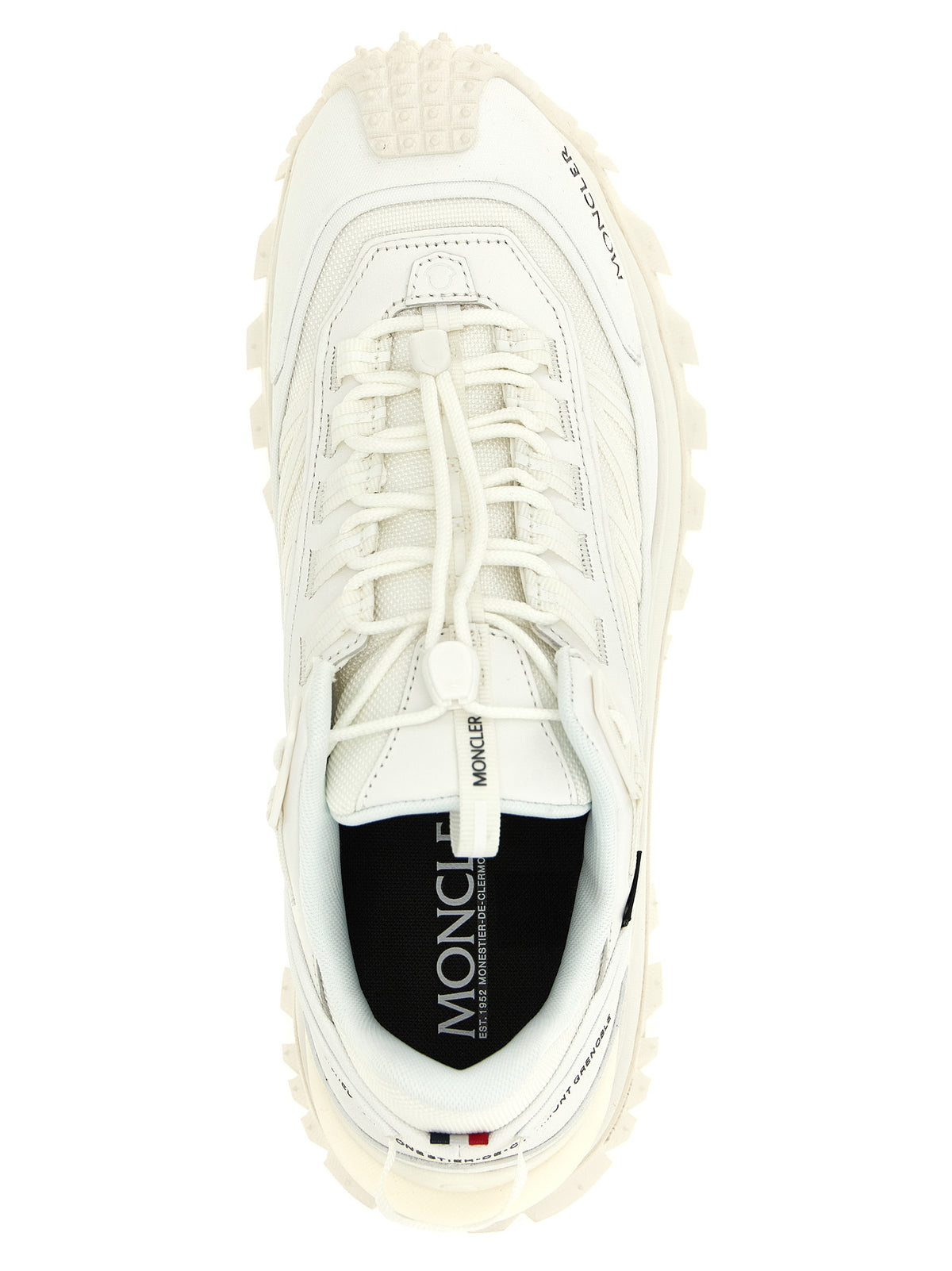 Moncler Trailgrip GTX White Leather Athletic Sneakers