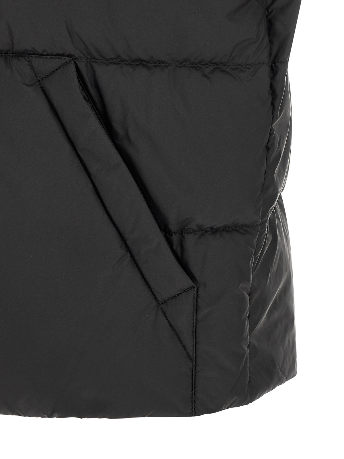 Moncler Gilet Sans Manches en Polyamide Noir
