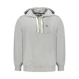 North Sails Gray Cotton Men's Hoodie Sweatshirt